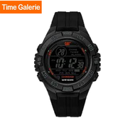 Caterpillar DIGIMAX OC-167-21-148 DIGITAL BLACK RED DIAL BLACK PU STRAP MEN WATCH