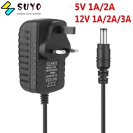SUYOU Universal AC/DC Adapter CCTV Camera Power Supply Charger Mains Transformer 5V 12V 1A 2A 3A 100-240V Safety LED Strip UK Plug