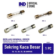 IND Large Glass Fuse Parts 15 20 25 30 Ampere A Glass Fuse Tube Fuse 15A 20A 25A 30A Ampere