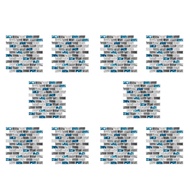 (TIPM) 10X Vivid Tiles Blue Peel and Stick Tiles 3D Brick Effect Waterproof Kitchen Backsplash Decor