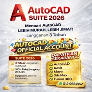 Fusion 360 | Autocad | Revit | Maya | 3ds Max | (3 Years) – Original New