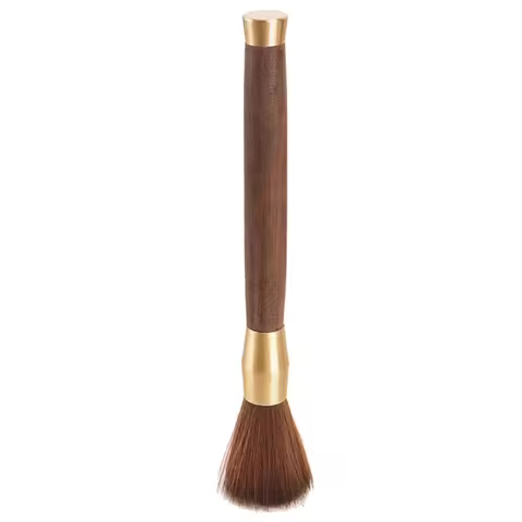 E5BB Elegant Wood Coffee Grinder Brush Kitchen Tool Coffee Accessories Coffee Powder Brush Coffee Cl