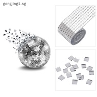 gongjing1 Mirror Mosaic Tiles Stickers DIY Self-Adhesive Mini Square Acrylic Wall Sticker sg