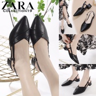 Zara Viral Ladies Luxury Dresses Low-Heels Raya Shoes Kasut Tumit Terlaris di pasaran Wanita Zara
