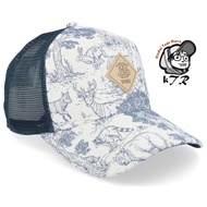 Djinns Deer Pattern White/Navy A-Frame Trucker