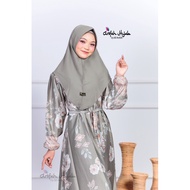 HIJAU Sage Green Hijab Dress set