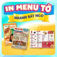 Print Formex Menu, PP Format Menu 5mm Thick A3 A4 Size | Design & Print Restaurant Menu, Cheap Snack