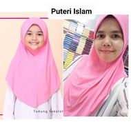 Tudung Pink Puteri Islam/tudung sekolah tudung puteri umno tudung scuba full scuba tudung sekolah pi