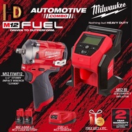 Milwaukee M12 Automotive Solution 2 IN 1 Combo Package / M12 FIWF12 / M12 BI / Stubby Impact Wrench / Inflator