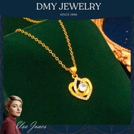 DMY Jewelry Cincin Emas Asli 24 Karat 5 Gram Ada Surat Kalung Hati Mew