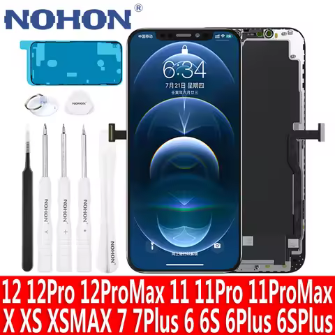 NOHON LCD Display For iPhone 12 Pro MAX 11 XS XR X 8 Plus 7 6S 6 Screen Replacement 3D Touch Screen 
