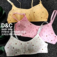 Girl's Angel Baby Bra (3 pieces) -78 new