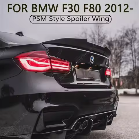 For BMW F30 F80 PSM V2 Style Rear Trunk Spoiler Wing 3 Series 316d 318i 320i 330i 325i 320d 340i M3 