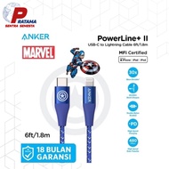 adapter anker marvel series powerport iii nano 20w - kabel biru