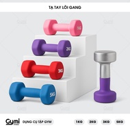 Women's Dumbbells Covered with Anti-Slip Rubber - Cast Iron Gym Yoga Dumbbells 1kg, 2kg, 3kg, 5kg - 