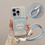 Aesthetic Cat Checkered Tail Casing realme 15T 5G C85 C75 C75X Note 60 60X C65 C61 12 Pro Plus 5G C6