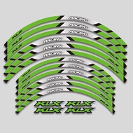 Popluar!✅ For Kawasaki KLX Fron 21\" Rear 18\" Motorcycles Rim Wheel Decal Sticker Motorcycle Rim Wa