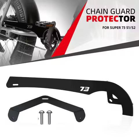 For Super 73 S1/S2 Rear Fender Mudguard Accessories Chain Guard Protector Decoration Sprocket Frame 
