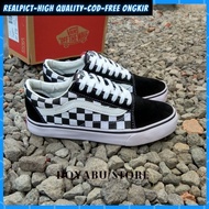 Vans Old Skool Catur Checkerboard Black White Sneakers Men Women Casual Casual High Quality