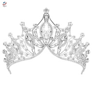 [hro] Exquisite Dazzling Baroque Wedding  Crystal Bridal Crowns Tiaras Hair Jewelry Accessories Wome