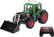 Mondo Motors 1:24 Scale Remote Control Tractor with Shovel + Rechargeable Battery Toy for Kids 63864