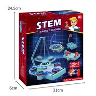 W&F STEM Toy SuperLab 14-in-1 Kit | Magnet/Weather/Plant/Chemistry | Mainan Sains 6+ Tahun (实验套装)