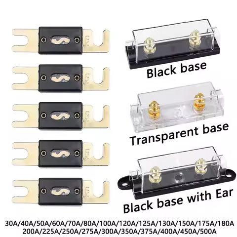 ANL Fuse Holder Bolt-on Fuse Automotive Fuse Holders Fusible Link with Fuse 40A 60A 80A 100A 200A 25