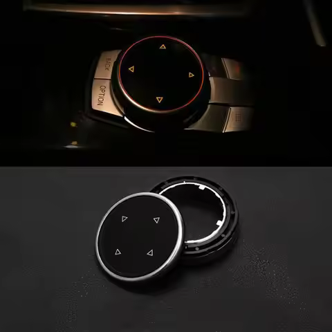 For iDrive Car Multimedia Button Cover Trim Knob Sticker for BMW F10 F20 F30 3 5 Series for NBT Cont