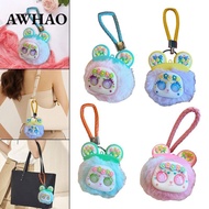 [AWHAO] Plush Keychain Cartoon Doll Plush Keychain Decoration Soft Plush Pendant Toy