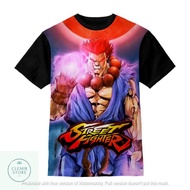 3D Kids T-Shirt | Printing Shirt - Street Fighter Shirt (Street-Fighter-Akuma) For Ages 1-12 Years