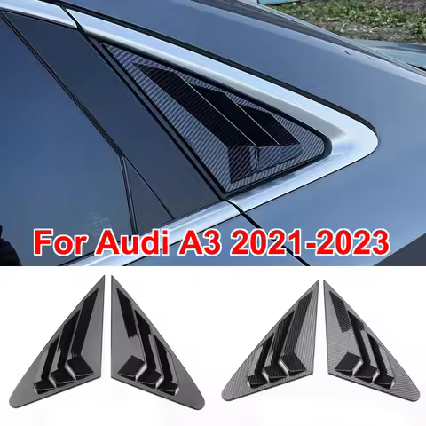 For Audi A3 8Y Limousine Side Window Louver Decoration Sticker Car Styling Acesssories