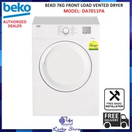 BEKO DA7011PA 7KG VENTED DRYER, 2 TICKS, FREE DELIVERY, FREE STACKING KIT, TUMBLE DRYER