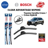 Genuine Bosch Clear Advantage U Hook Wiper Set for Toyota Corolla Cross / Cross Hybrid (BCA26"/BCA16