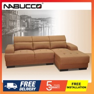 Nabucco 6236 Teddy L Shape Sofa [Can Choose Casa Leather or Water Resistance Fabric][Delivery in West Malaysia Only]