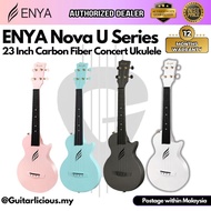 Enya Nova U Series 23 Inch Carbon Travel Concert Ukulele with Case ( ENY-NOVAU / NOVA )
