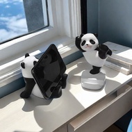 Cute Panda Mobile Phone Stand Desk Tablet Stand Creative Mobile Phone Stand Desktop Decoration Panda Peripheral