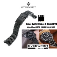 สายนาฬิการุ่น Strapcode Super Oyster PVD for Seiko 5 sports 2019SKX007009011 SRPD79k1