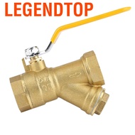 Legendtop Y Type Brass Strainer Filter Ball Valve 3/4" BSPP Female Thread for Water