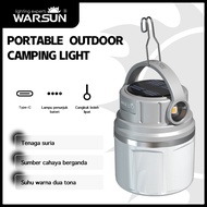 WARSUN EB05 Solar Outdoor Camping Light Rechargeable Emergency Atmosphere Light