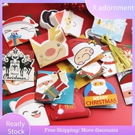 X ADORNMENT Mini Merry Christmas Anniversary Gifts Postcard for Party Gift Cards Blessing Greeting Cards Xmas Party Decor Postcard