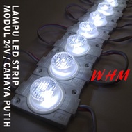 lampu led modul 1pcs 1 mata besar dc 12v / 24v variasi mobil motor - 24v 1mata merah