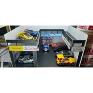 Hotwheels minigt inno64 garage diecast replica diorama rth sth
