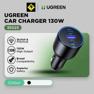 UGREEN CAR CHARGER 130W 3 PORT (2 USB C + 1A) 35025