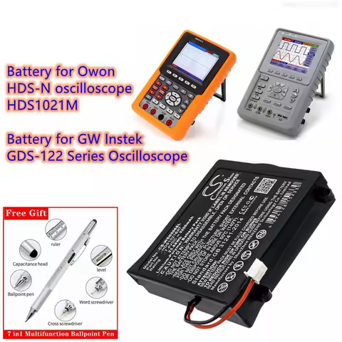 Survey,Test Battery HDS1021BAT 82DS-12201M0 for Owon HDS-N Oscilloscope, HDS1021M, for GW Instek GDS