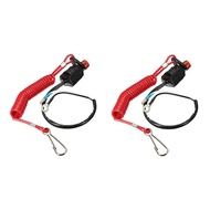 Boat Motor Emergency Kill Stop Switch For Yamaha/Tohatsu Outboard Stop Kill Switch With Safety Tethe