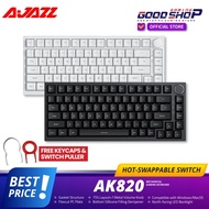 Ajazz AK820 Monochrome 75% Hotswappable Keyboard With Gasket Mount