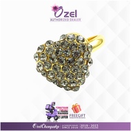 𝗦𝘁𝗼𝗸 𝗧𝗲𝗿𝘀𝗲𝗱𝗶𝗮 Ozel Chempaka Cincin Tudung R036 Berbentuk Hati Kecil, Cincin Tudung, Kerongsang, Set 