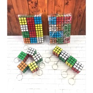 GANTUNGAN 12 pcs small cube keychain pouch Megicom cube small rotating cube wholesale rotating cube 