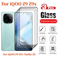 iQOO Z9 5G 2024 Screen Protector For iQOO Z9 Z9x Turbo 5G Z 9 Z 9x iqz9 2024 Full Cover Clear Temper