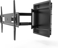 Kanto R500 Recessed In-Wall Full Motion Articulating TV Mount for 46-inch to 80-inch TVs | Ultra Low